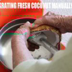 how to grate fresh coconut