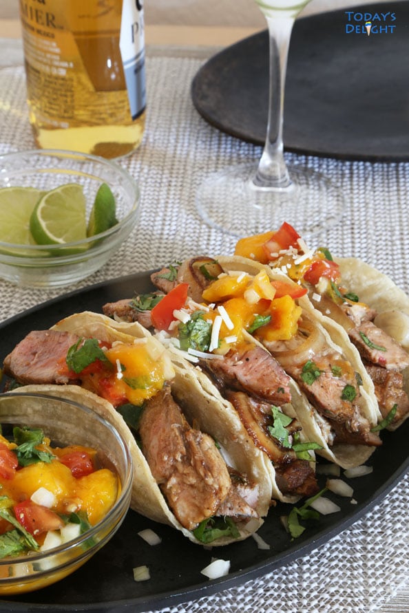 Today's Delight is Pork Tacos Recipe .