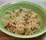This Korean Kongnamul Muchim is seasoned with Asian spices.