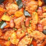Chicken Afritada with vegetables is Today's Delight